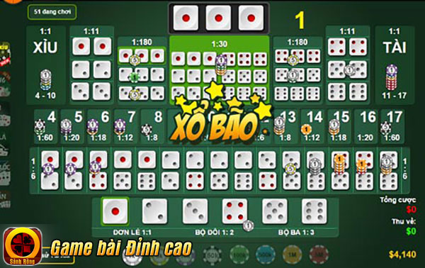 Trong game Tài Xỉu, chọn lựa lối chơi cược Bão thông minh kết hợp với xíu may mắn sẽ biến giấc mơ "triệu phú" của người chơi trở nên gần hơn Trong game Tài Xỉu, chọn lựa lối chơi cược Bão thông minh kết hợp với xíu may mắn sẽ biến giấc mơ "triệu phú" của người chơi trở nên gần hơn