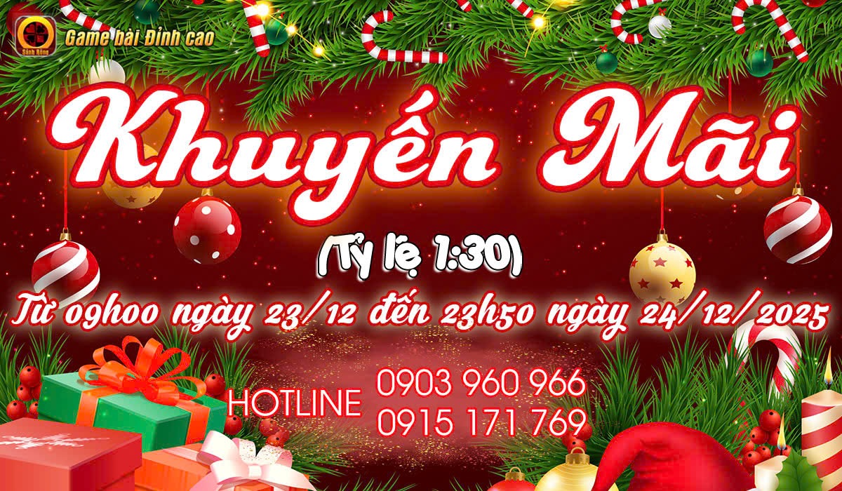 🎄 GIÁNG SINH GẦN KỀ – ƯU ĐÃI VÀNG NGẬP TRÀN TẠI SẢNH RỒNG 🎄