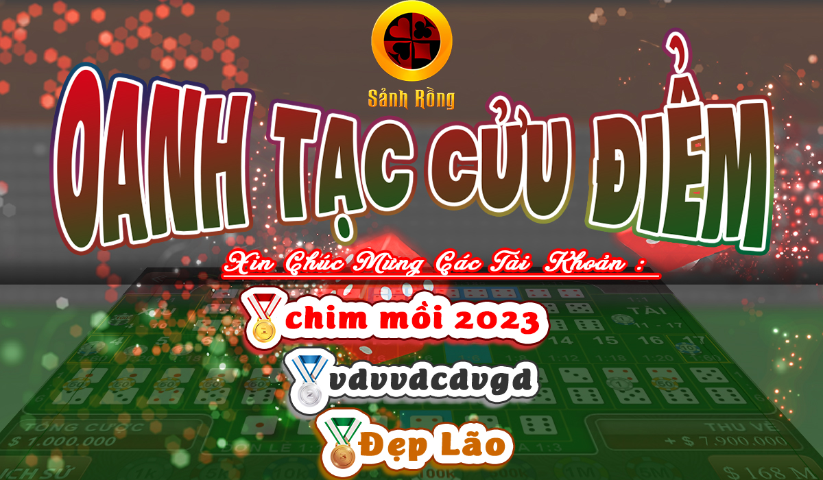 [ THÔNG BÁO ] KẾT QUẢ SỰ KIỆN OANH TẠC CỬU ĐIỂM 27/08 - 11/09/2024